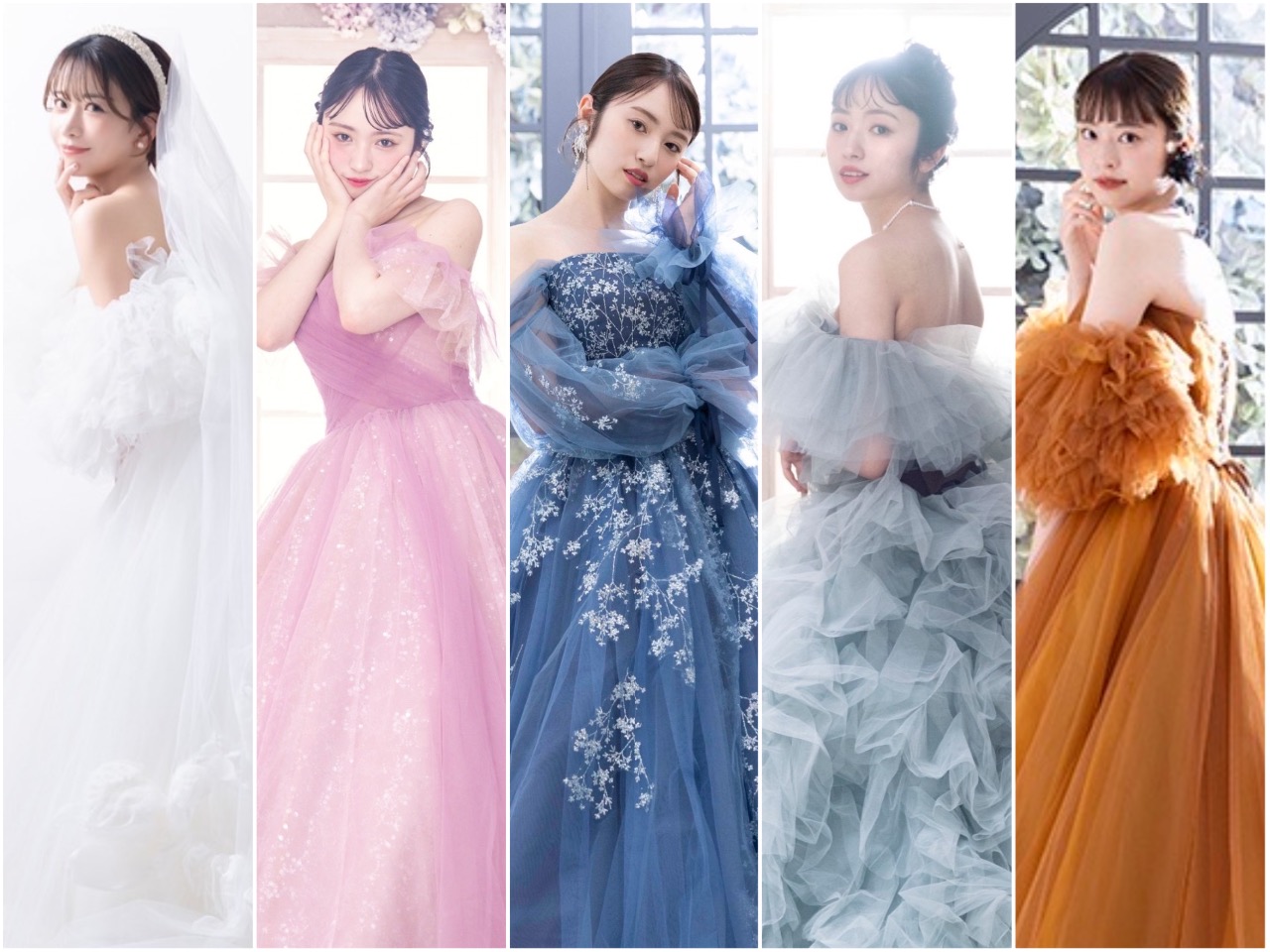 【premier line 】人気のカラードレス4style♡あなたはどの色のドレスを選ぶ？